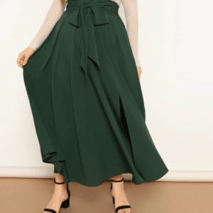 Saia longa verde militar